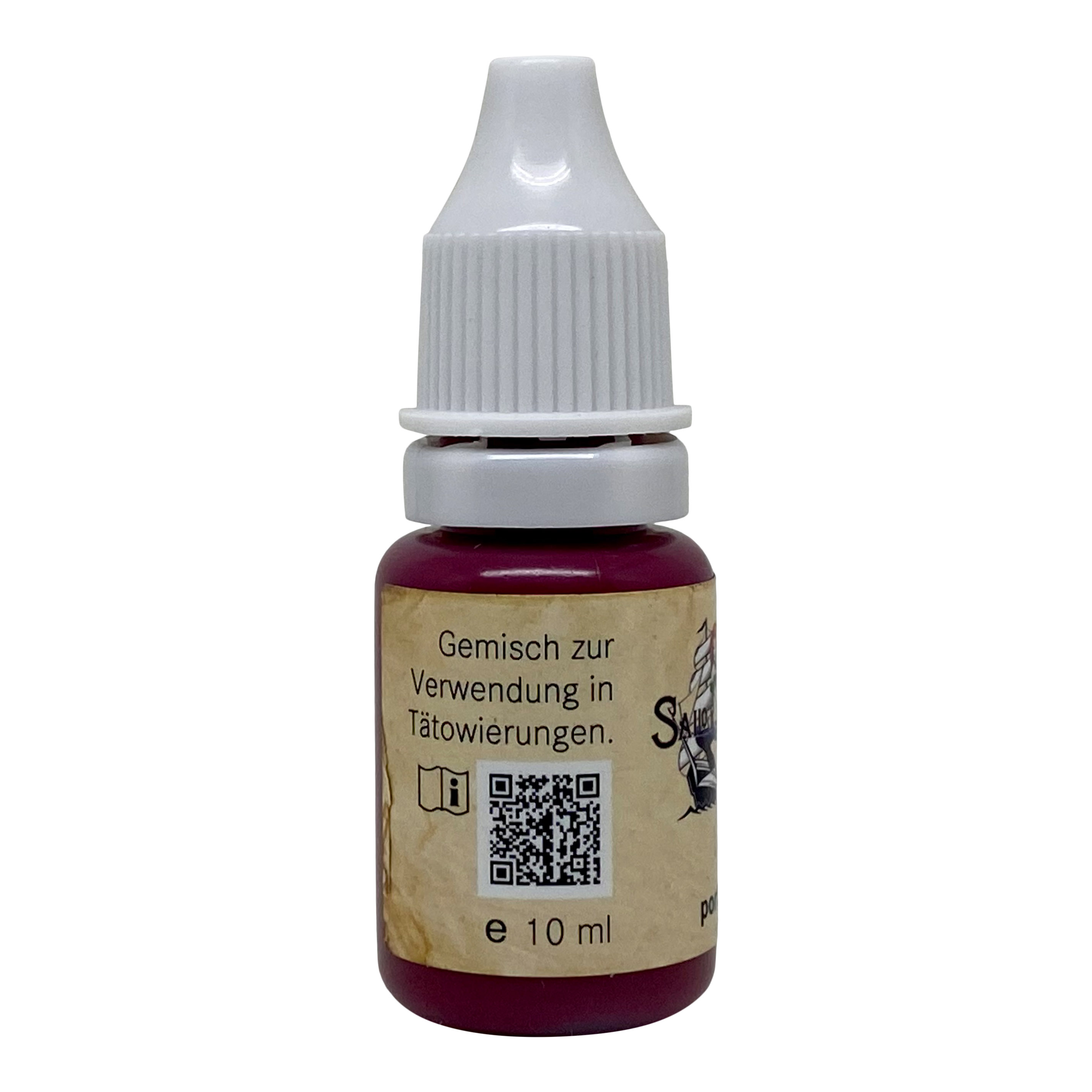 Preview: REACH-konforme Sailor Jerry Tattoofarbe, port rot, 10ml