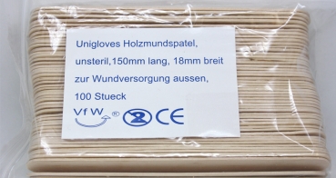 100 Stück Holzspatel