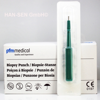 Biopsy Punch 2,0 mm Skin Diver Biopsie Stanze Dermal Anchor Punch MADE IN JAPAN!