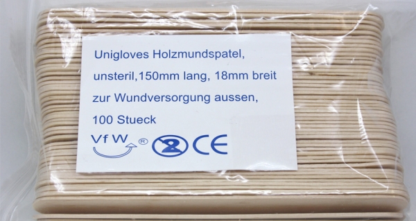 100 Stück Holzspatel