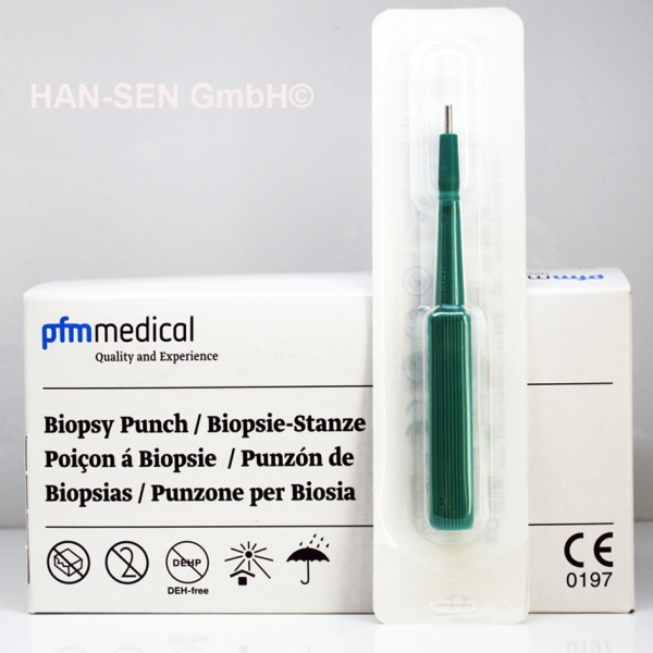 Biopsy Punch 2,0 mm Skin Diver Biopsie Stanze Dermal Anchor Punch MADE IN JAPAN!